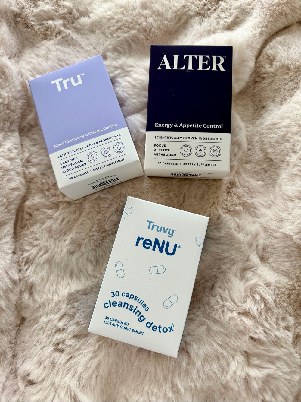 Truvy / Tru Alter weight loss / diet plan reNU Cleansing Detox Capsules β White